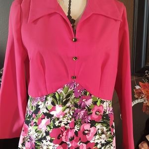 Vintage floral spring dress